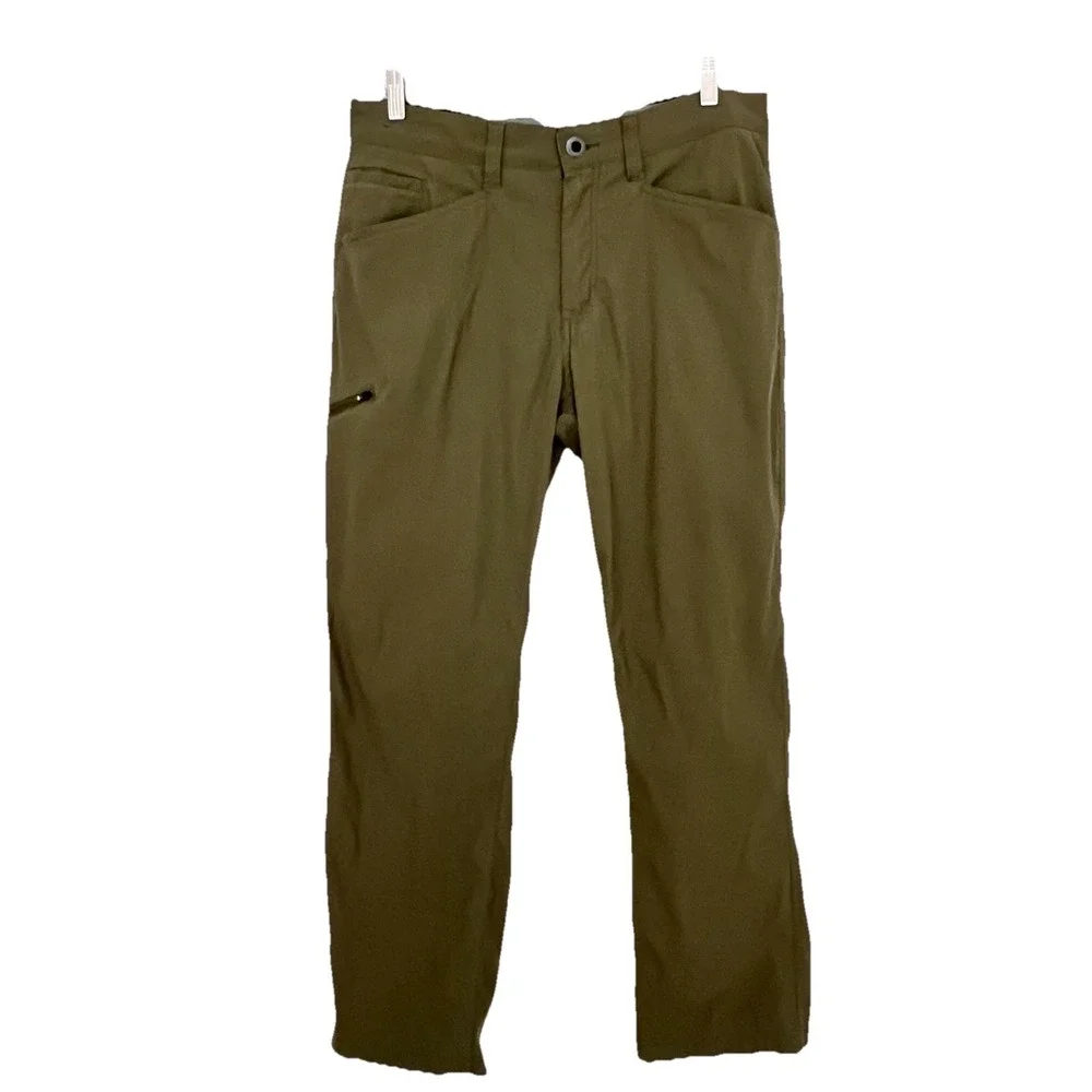 Orvis Pants Adult 34x30 Green Cargo Tech Performance Stretch Hiking Outdoors Men - Picture 1 of 9